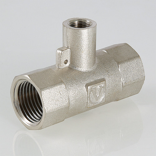 Тройник для подключения датчика температуры 1/2" х M10 х 1/2" VTr.250.N.0004