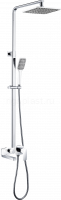 Душевая система GANZER GZ21061-F, с тропическим душем, белый хром