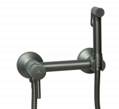 Смеситель с гигиеническим душем GANZER GZ12202-Q Set, графит