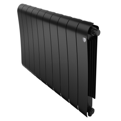 Радиатор биметаллический Royal Thermo Infinity 500 Noir Sable 10 секций, нижнее подключение VR80