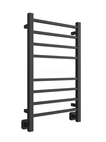 Полотенцесушитель водяной ДВИН L plaza 80/50, черный матовый, арт. 4657812413700
