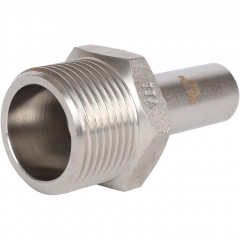 Вставка переходная ROMMER НПр-НР 18 мм x 1" из нержавеющей стали, RSS-0024-000181