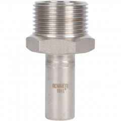 Вставка переходная ROMMER НПр-НР 18 мм x 1" из нержавеющей стали, RSS-0024-000181