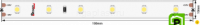 Лента светодиодная LUX, 3528, 60 LED/м, 4,8 Вт/м, 24В, IP65, Теплый белый (2700КK)