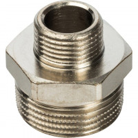 Ниппель НН переходной 3/4х3/8, никелированный STOUT SFT-0004-003438