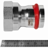 Переходник ВПр-ВР 35х1 1/4" из стали нержавеющей, прессовой ROMMER