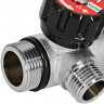 Коллектор распределительный с клапанами 3/4", 4 отвода 1/2" плоское уплотнение ROMMER