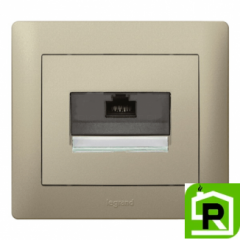 Розетка интернет ПК RJ45 CAT5 Legrand Galea Life - титан