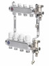Коллектор без расходомеров TIM EMS6004 на 4 выходов из нержавеющей стали (ECO)