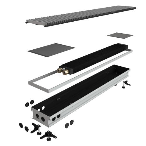 Конвектор внутрипольный ASKON КВП 120×300×3200 мм, без вентилятора