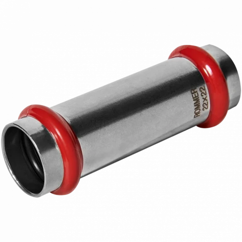 Муфта надвижная ВПр 22 из стали нержавеющей, прессовой ROMMER
