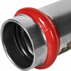Муфта надвижная ROMMER ВПр 22 мм из нержавеющей стали, RSS-1019-000022