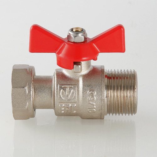 Кран шаровой VALTEC 1" ВР/НР, с накидной гайкой (VT.260.N.0606)