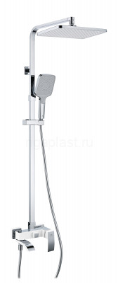 Душевая система GANZER GZ44161-F, с тропическим душем, белый
