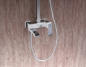 Душевая система GANZER GZ44161-F, с тропическим душем, белый
