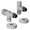Набор термостатический осевой 1/2" Royal Thermo Design Pro 15мм М30х1,5 (Белый)