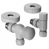 Набор термостатический осевой 1/2" Royal Thermo Design Pro 15мм М30х1,5 (Белый)