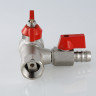 Кран шаровой VALTEC BASE 1/2" ВР/ВР, с обратным клапаном и дренажом (VT.248.N.04)