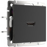 Розетка HDMI Werkel (черный матовый) W1186008