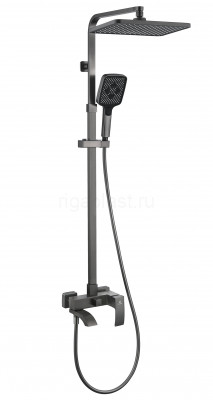 Душевая система GANZER GZ44161-Q, с тропическим душем, графит