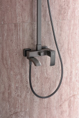 Душевая система GANZER GZ44161-Q, с тропическим душем, графит