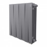 Радиатор биметаллический Royal Thermo PianoForte 500 Silver Satin 8 секций, нижнее подключение VDR80