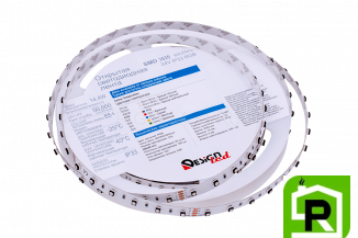 Лента светодиодная LUX, 3535, 60 LED/м, 14,4 Вт/м, 24В, IP33, RGB (K)