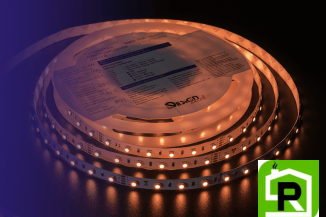 Лента светодиодная LUX, 3535, 60 LED/м, 14,4 Вт/м, 24В, IP33, RGB (K)
