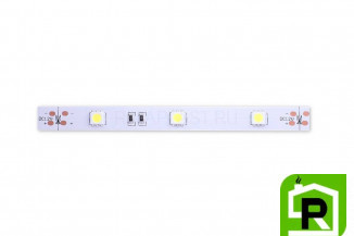 Лента со скотчем 3М светодиодная стандарт 5050, 30 LED/м, 7,2 Вт/м, 12В , IP20, Цвет: Холодный белый