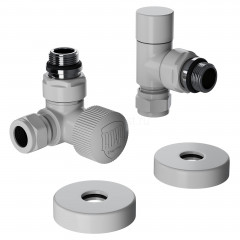 Набор термостатический трехосевой 1/2" Royal Thermo Design Pro 15мм М30х1,5 (Белый)