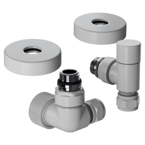 Набор термостатический трехосевой 1/2" Royal Thermo Design Pro 15мм М30х1,5 (Белый)