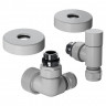 Набор термостатический трехосевой 1/2" Royal Thermo Design Pro 15мм М30х1,5 (Белый)