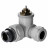 Набор термостатический трехосевой 1/2" Royal Thermo Design Pro 15мм М30х1,5 (Белый)