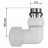 Набор термостатический трехосевой 1/2" Royal Thermo Design Pro 15мм М30х1,5 (Белый)