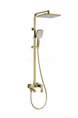 Душевая система GANZER GZ44161-S, с тропическим душем, матовое золото