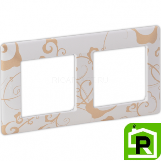 Рамка Legrand Valena Life 2 поста Ампир белый 754102