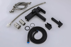 Смеситель с гигиеническим душем GANZER GZ12053-C, черный