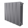Радиатор биметаллический Royal Thermo PianoForte 500 Silver Satin 10 секций, нижнее подключение VDR80
