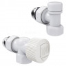 Набор термостатический осевой Royal Thermo Design 1/2" М30х1,5 (Белый)