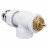 Набор термостатический осевой Royal Thermo Design 1/2" М30х1,5 (Белый)