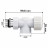 Набор термостатический осевой Royal Thermo Design 1/2" М30х1,5 (Белый)