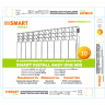 Радиатор алюминиевый Smart Install Easy One 500 12 секций, боковое подключение